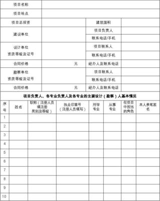 建设工程勘察设计合同备案申请表（工程勘察设计）